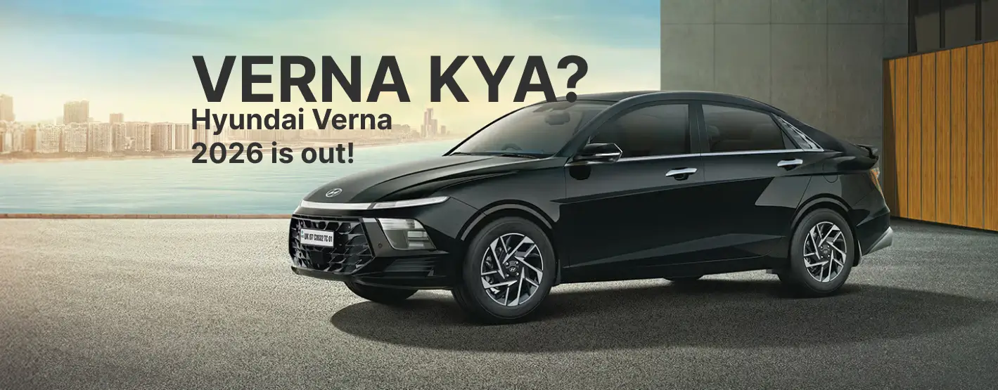 Banner Hyundai Verna 2026 Facelift in black color